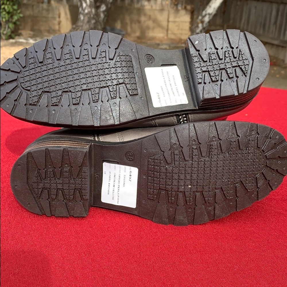 Jafa 497 Burlap Slip On Ankle Boots Size 38 - Picture 5 of 10